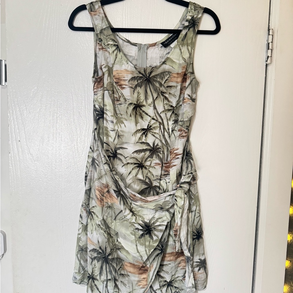 Bundle 4 for $20- Connected Apparel Palm Print Mini Dress